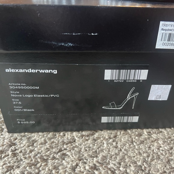 ALEXANDER WANG STUD NOVA LOGO HEEL - 37.5 - Picture 6 of 6